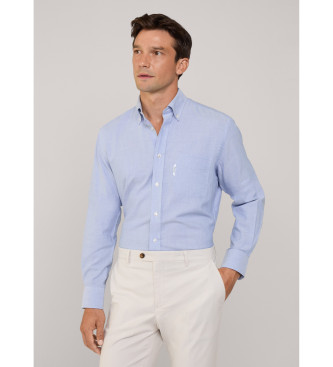 Faonnable Camisa Oxford fit regular azul