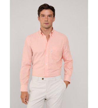 Faonnable Oxford regular fit shirt orange