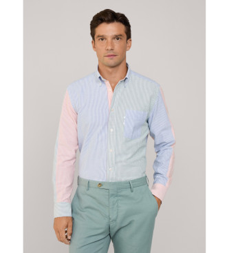 Faonnable Camicia oxford a righe svasate dalla vestibilit regolare multicolor