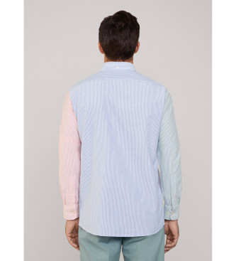 Faonnable Oxford shirt with bengal stripes regular fit multicolour