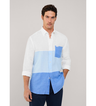 Faonnable Shirt Tricolour Band blauw