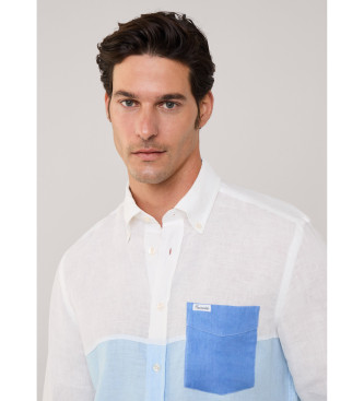 Faonnable Shirt Tricolour Band blauw