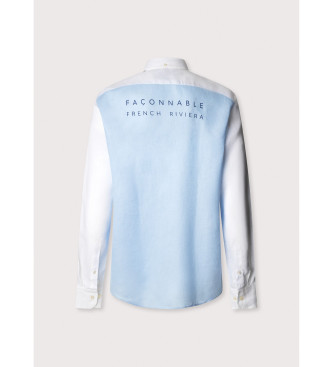 Faonnable Maglia azzurra Fascia Tricolore