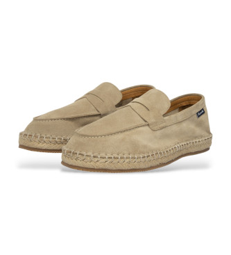 Faonnable Beige Loafer Leren Loafers