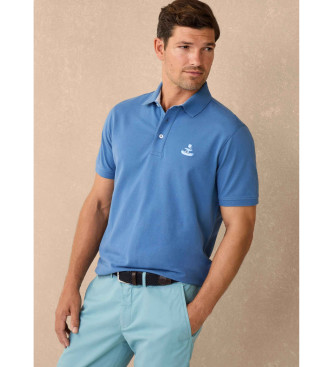 Faonnable Polo Birdie geborduurd blauw