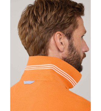 Faonnable Plo laranja Birdie Embroid