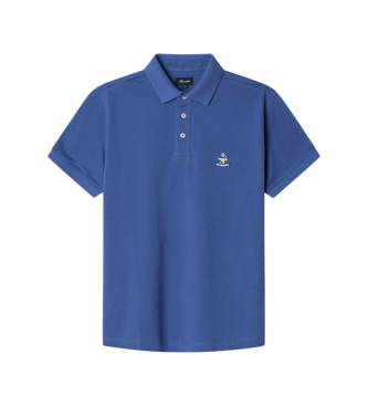 Faonnable Polo Birdie Pima Piq bleu