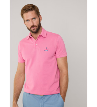 Faonnable Polo Birdie Pima Piq pink