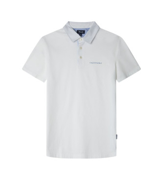 Faonnable Polo Chest Print blanco