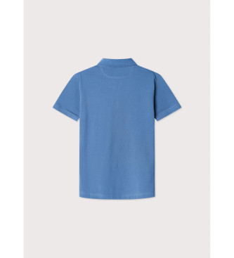 Faonnable Pkt Pima blue polo shirt