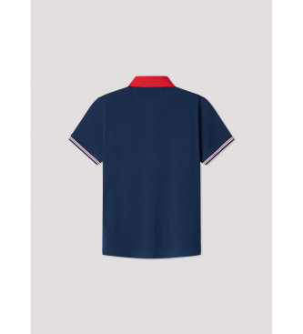 Faonnable Polo Print On navy