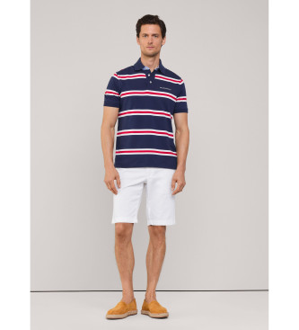 Faonnable Polo Ss Large Stripe P navy