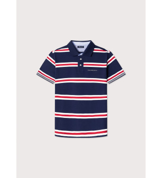 Faonnable Polo Ss Large Stripe P navy