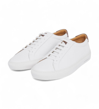 Faonnable Floater Classic Cup lder sneakers vit