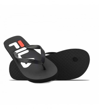 Fila Zwarte logo slippers