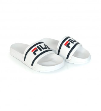 Fila Hvide flip-flops med logo - Esdemarca fodtøj, mode tilbehør - bedste mærker i sko og designersko