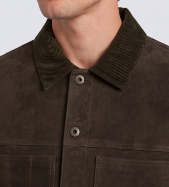 Filson Veste Cruiser enduite verte