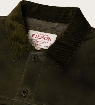 Filson Veste Cruiser enduite verte