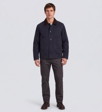 Filson Giacca Insulated Canvas Outfitter blu navy