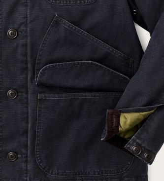 Filson Giacca Insulated Canvas Outfitter blu navy