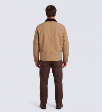 Filson Veste Rustic Canvas Journeyman marron clair