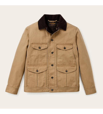 Filson Veste Rustic Canvas Journeyman marron clair