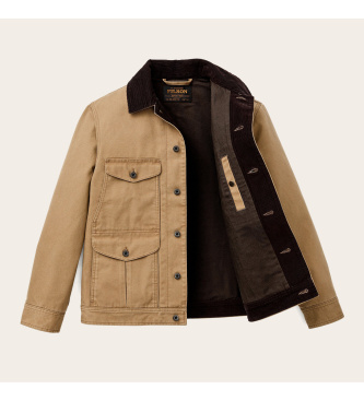 Filson Veste Rustic Canvas Journeyman marron clair