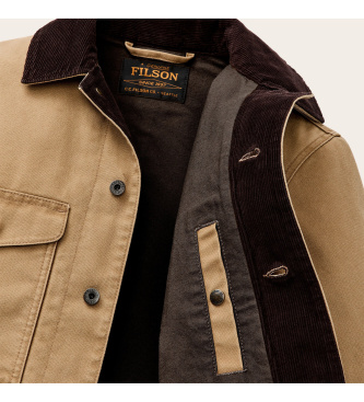 Filson Veste Rustic Canvas Journeyman marron clair