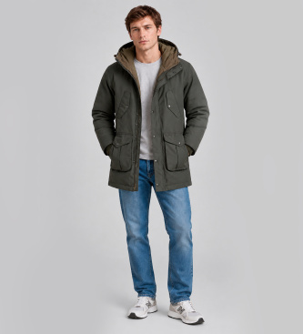 Filson Parka Waxed Field Down verde