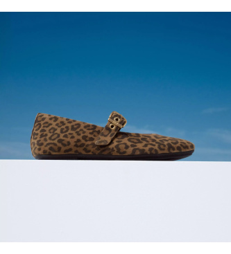 Fitflop Ballerine in pelle Delicato Mary Jane marrone