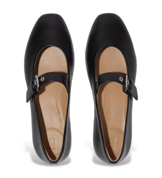 Fitflop Ballerines en cuir Delicato noir