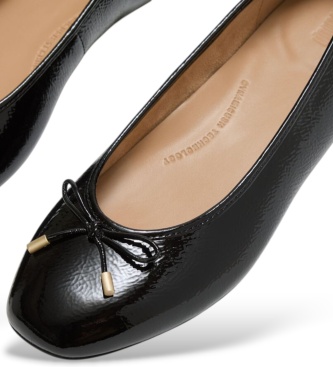 Fitflop Balerinke iz usnja Delicato Bow črne
