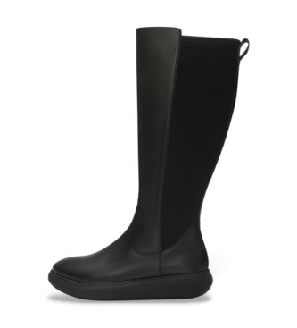 Fitflop Iq-Comff høje lædersstøvler i sort