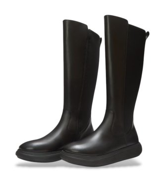 Fitflop Iq-Comff høje lædersstøvler i sort
