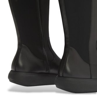 Fitflop Iq-Comff høje lædersstøvler i sort