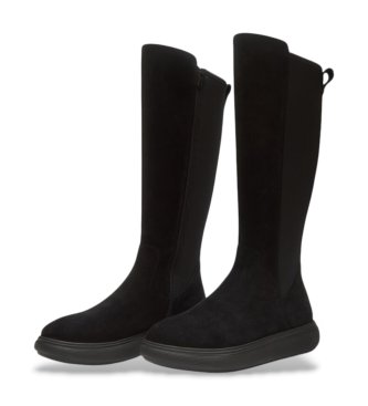 Fitflop Botas Altas de Piel Iq-Comff negro