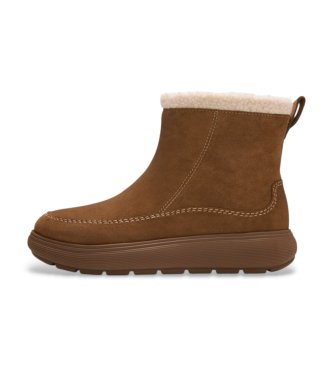 Fitflop Iq-Comff brown leather ankle boots