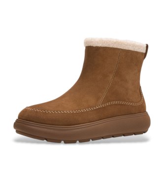 Fitflop Iq-Comff brown leather ankle boots