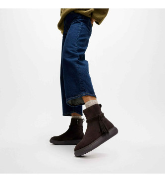 Fitflop IQ-Comff - Bottines en daim chocolat  glands