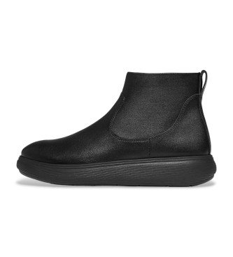 Fitflop IQ-Comff - Bottines zippes en daim - noir