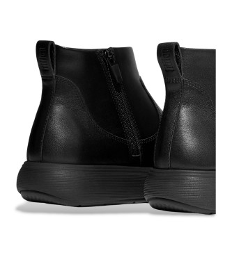 Fitflop IQ-Comff - Bottines zippes en daim - noir
