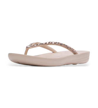 Fitflop Chanclas iQushion Multi-Crystal Ergonomic nude