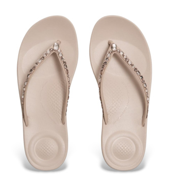 Fitflop Chanclas iQushion Multi-Crystal Ergonomic nude