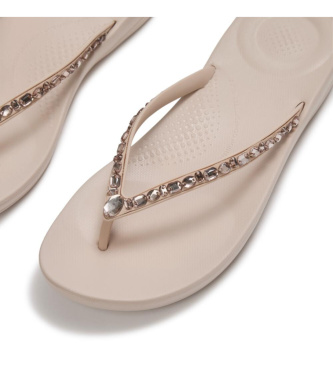 Fitflop Chanclas iQushion Multi-Crystal Ergonomic nude