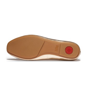 Fitflop Sapatos de bailarina com lao em pele Golden Delicato