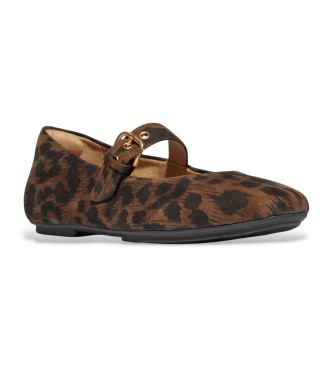 Fitflop Delicato Leopard brown leather shoes