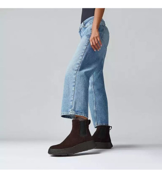 Fitflop Dunkelbraune F-Mode Lederstiefeletten