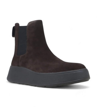Fitflop Dunkelbraune F-Mode Lederstiefeletten