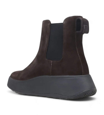 Fitflop Dunkelbraune F-Mode Lederstiefeletten