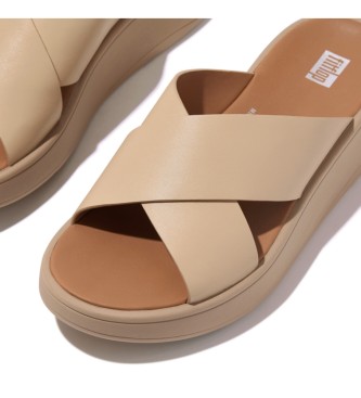 Fitflop Beige F-Mode leather sandals